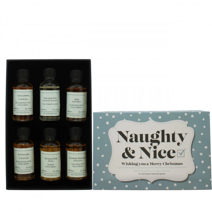 Naughty & Nice Whisky Gift Set - Blue - Image 2