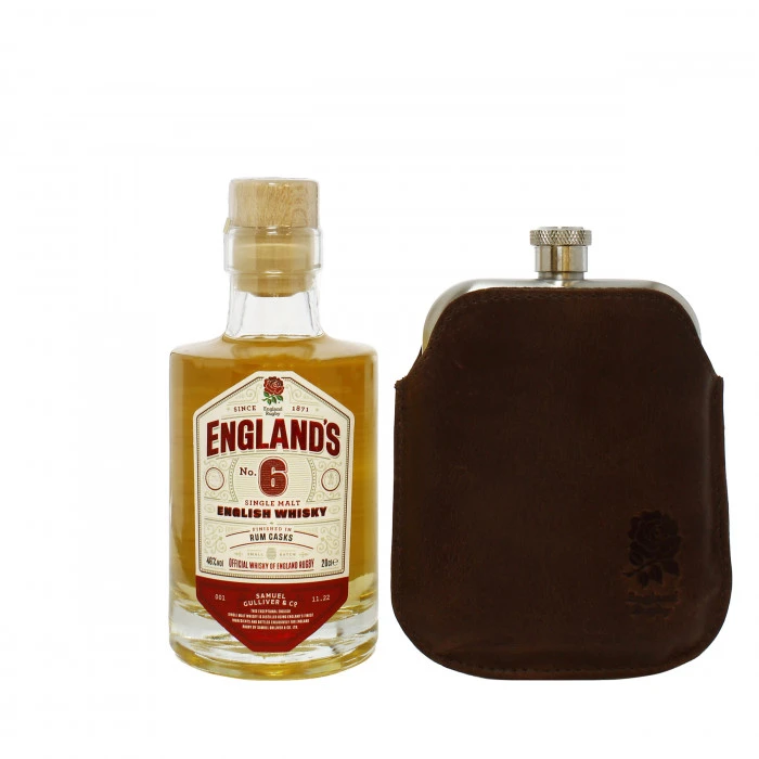 Gullivers England's No.6 Hip Flask Gift Pack - Image 2
