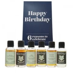 Happy Birthday (Dark Blue) 6 Reasons Whisky Gift Pack