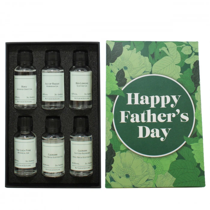 Happy Father's Day (Green) 6x3cl Gin Gift Set - Image 2