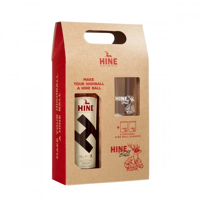 H By Hine VSOP Hiball Glass Pack