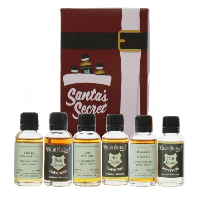 Santa's Secret Christmas Whisky Gift Set 6x3cl