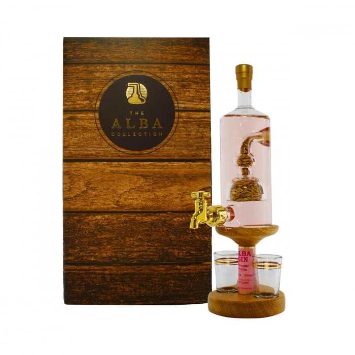 Stylish Barley Gin Decanter With 2 Glasses