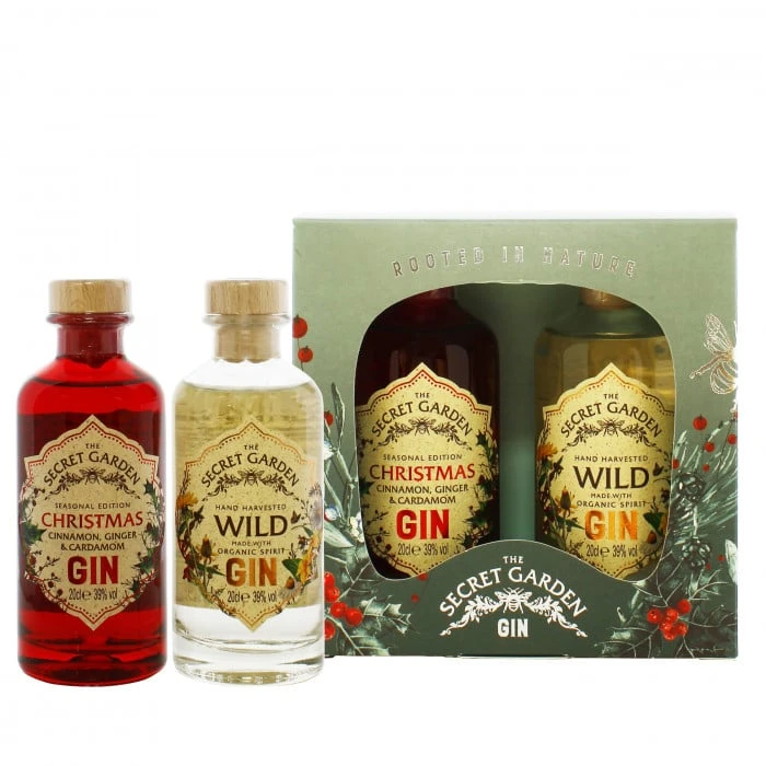 Secret Garden Christmas Gin Gift Pack 2x20cl